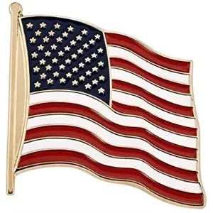 Patriotic American Flag Lapel Pins
