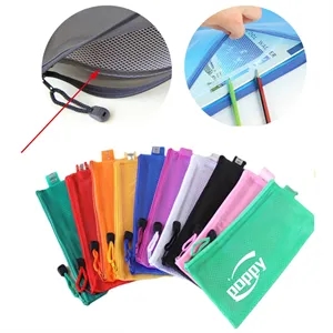 Waterproof Clear PVC Mesh Pencil Pouch Makeup Bag