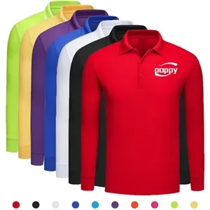 Unisex Long Sleeve Polo Shirt