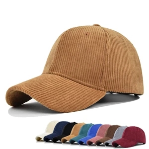 Solid Corduroy Cotton Vintage Unisex Baseball Cap