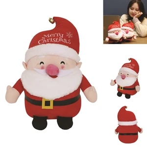 Santa Claus Plush Toy with Logo on Hat