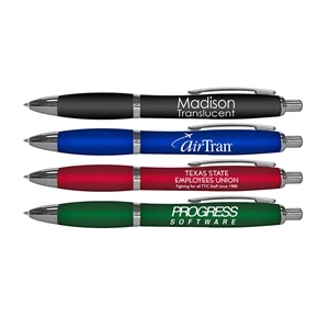 Madison Translucent Retractable Ball Point Pen