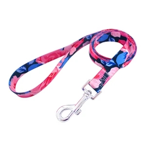 3/4"x72" Polyester Sublimation Pet Leash w/ Metal Carabiner