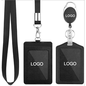 Custom Logo Badge Holders & Retractable Reel Clips Set