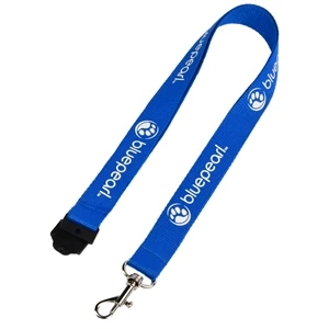 3/4" Polyester Lanyards with Safety Breakaway Badge Holder