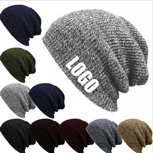 Custom Winter Hats Warm Knitted Cap for Men