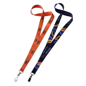 5/8" (15mm) Polyester Dye Sublimated Lanyard School ID Badge