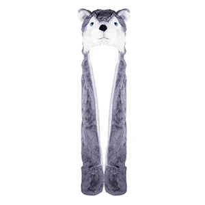 Plush Novelty Husky Hat