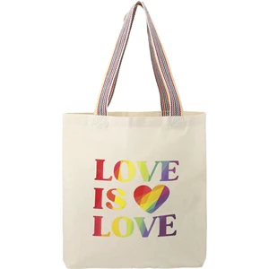 Rainbow Recycled 6oz Cotton Convention Tote