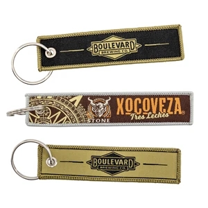 Custom Woven Flight Keytag Keychain