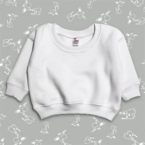 Baby Sweatshirt Fleece White-Laughing Giraffe®