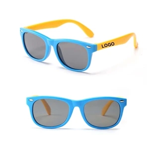 Custom Logo Silicone Soft Kids Sunglasses
