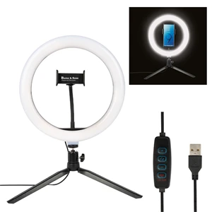 10" LED Ring Light With Phone Holder