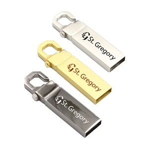 Sleek Metal Keychain Style Fast USB Drive