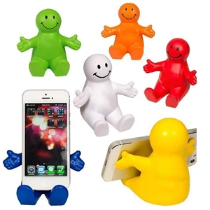 Custom Logo Custom Happy Dude Stress Ball & Cell Phone Holder