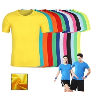 Sports Running Workout Quick Dry Polyester Dri-Fit T-Shirts