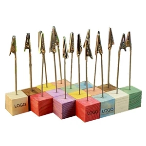 Wooden Memo Clip For Photo And Card