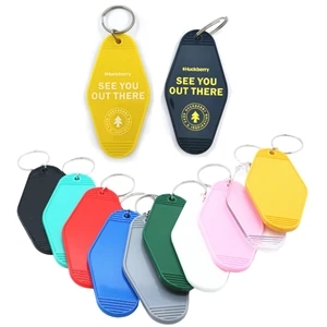 Motel Keychain Custom Sublimation Vintage Hotel Key Tags