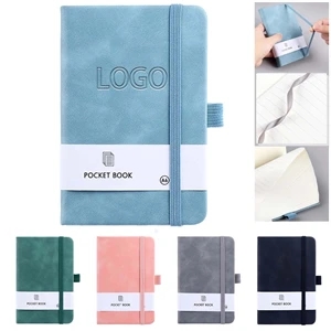 Custom Logo A6 PU Leather Hardcover Journal Notebook