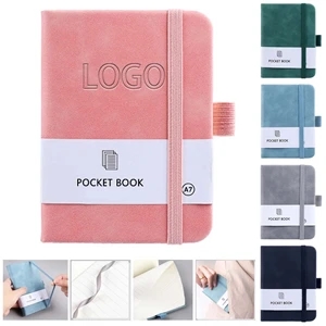 A7 Pocket PU Leather Journal Notebook