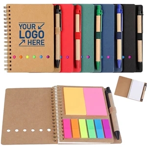 Recycled Kraft Paper Notebook With Pen