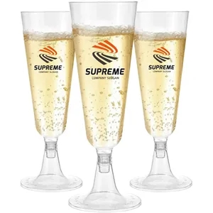 5oz Disposable Clear Plastic Champagne Glasses