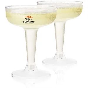4OZ Disposable Clear Plastic Champagne Glasses