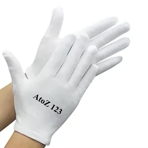 White Soft Cotton Work Gloves