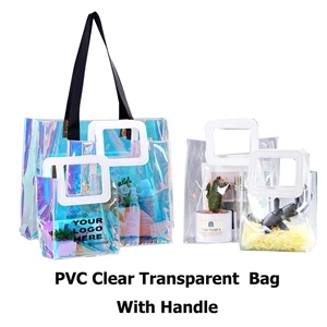 PVC Clear Transparent  Bag With Handle