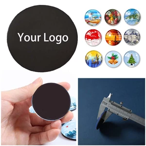 2'' Custom Round Stickers Acrylic Refrigerator Magnet