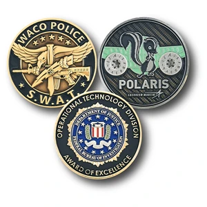 Custom Struck Brass Coins - Double Sided, 1 3/4"
