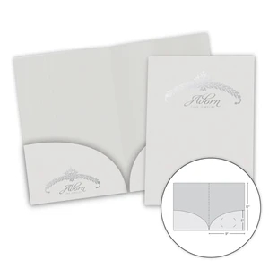 Specialty Folder with 2 Curved Pockets