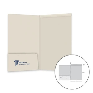 Specialty Tax Folder with Left Pocket and Full Length Tab