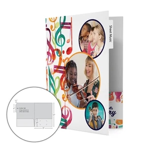One Tab File Folder with 2 Pockets