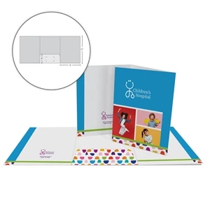 Tri-Panel Folder with 1 Pocket on Middle Panel