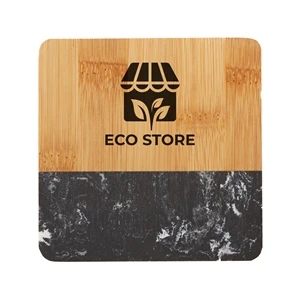 Bamboo & Marble Coaster