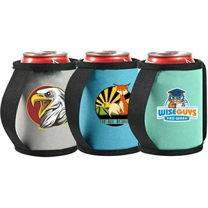 12 Oz. Neoprene Sublimated Coolies W/ Strap Handle