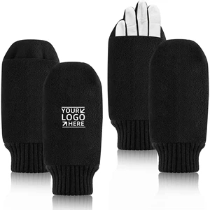 Winter Fleece Golf Gloves Mitten Pair