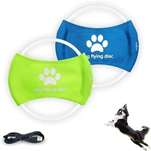 USB Rechargeable Luminous Dog Frisbee Toy