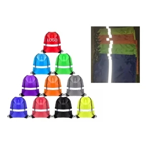 Reflective Drawstring Backpack