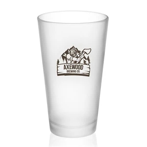 16oz Decker Frosted Pint Glass (1 Color)