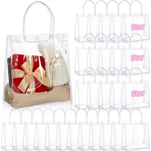 Clear PVC Gift Tote Bag With Handle
