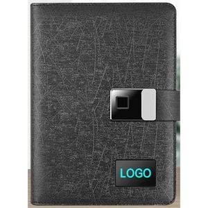 Fingerprint Lock Diary with Power Bank $ USB Drive