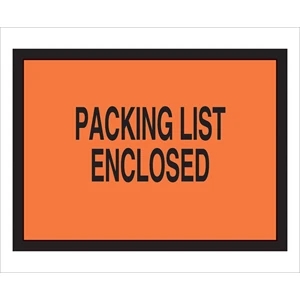 Packing List Envelopes With Pressure Sensitive Backing