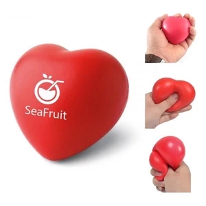 Custom Logo Heart Shaped PU Stress Relief Ball