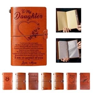 Inspirational Leather Journal Notebook