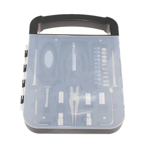 22-Piece Portable Tool Set With Transparent Lid