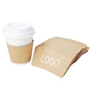Kraft Paper Coffee Cup Sleeve