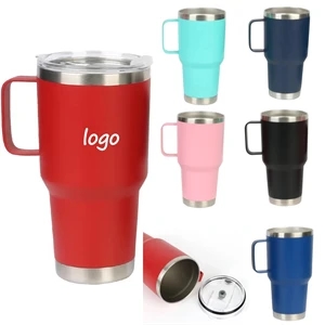Stainless Steel Travel Tumbler with Handle