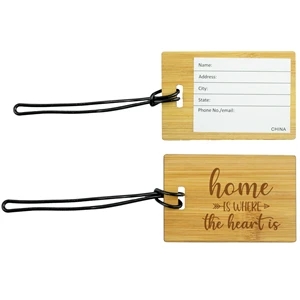 Bamboo Luggage Tag